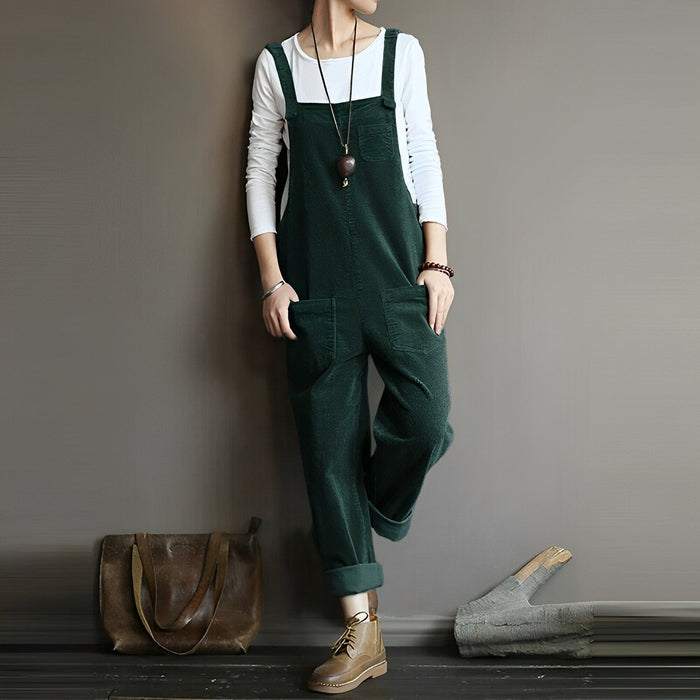 Amelia Retro Corduroy Overall Premium Collection Limited Edition For Women
