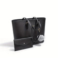 Women's Elegant Large Capacity Tote Shoulder Bag - Versatile Everyday