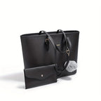 Women's Elegant Large Capacity Tote Shoulder Bag - Versatile Everyday