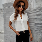Elizabeth - Chic V-Neck Blouse for Women