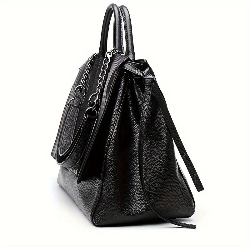 Chic and Casual Black Shoulder Bag for Women