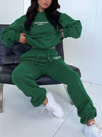 Womens Hoodie And Jogger Set Luxe Cotton Collection Exclusive Quiet Luxury Ensemble