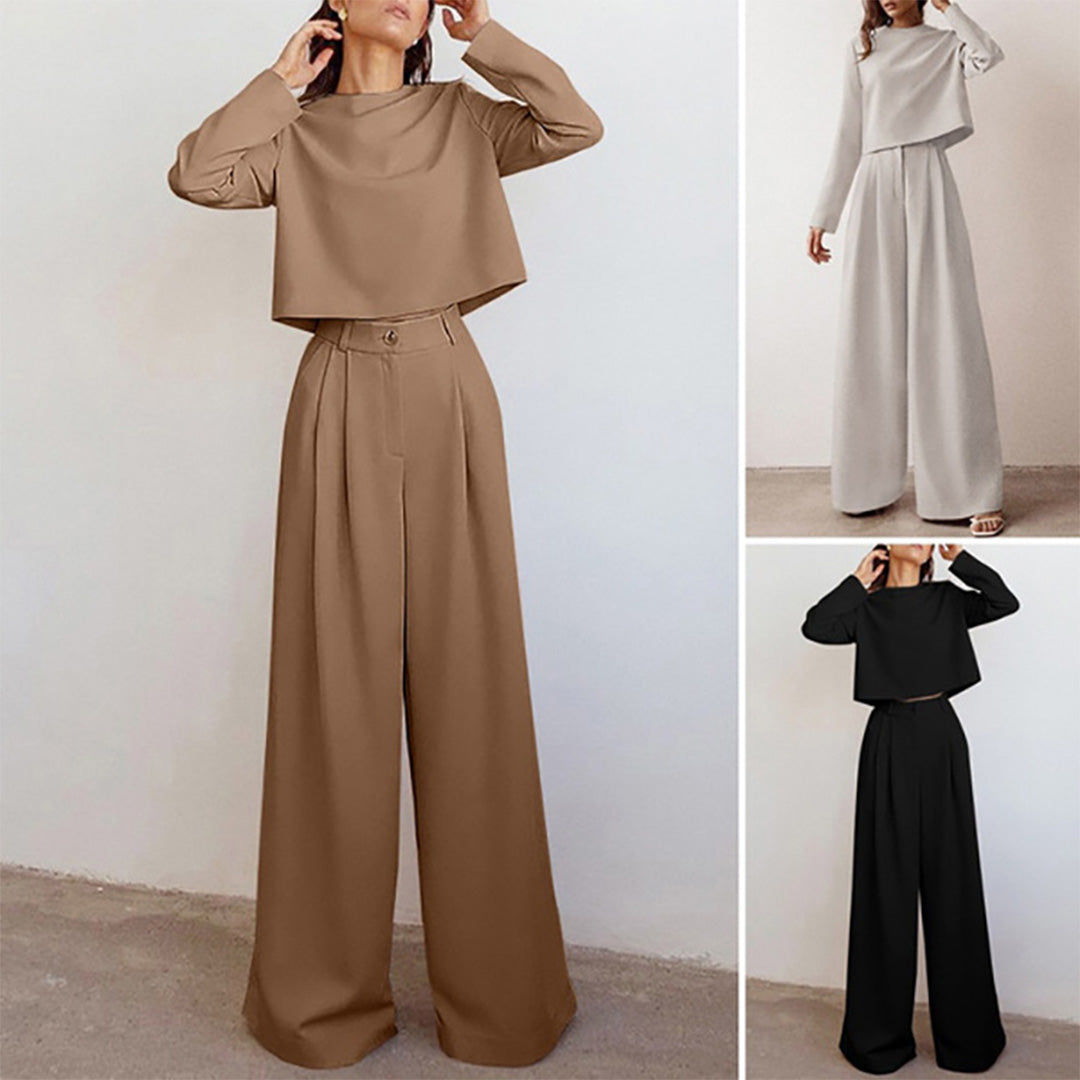 Karina Luxury Crepe Collection Two Piece Palazzo Set Limited Edition For Women