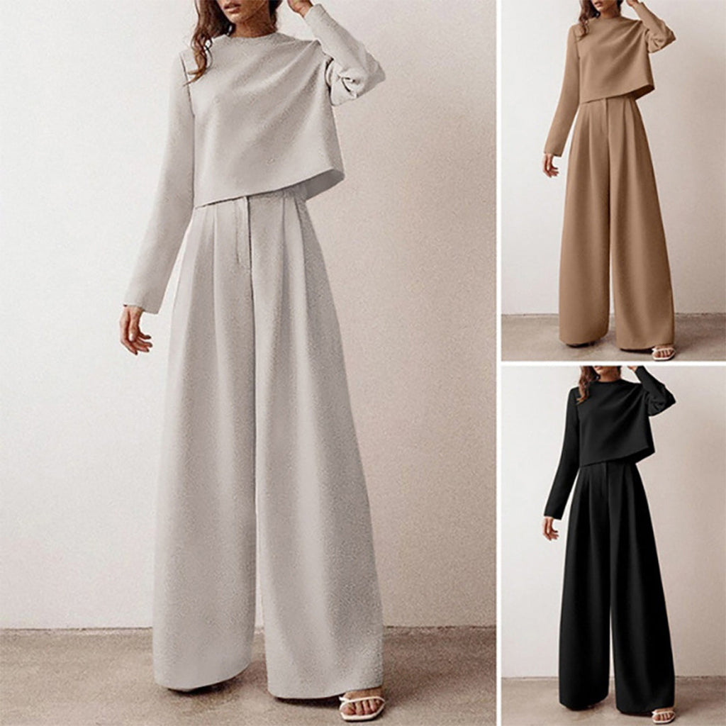 Karina Luxury Crepe Collection Two Piece Palazzo Set Limited Edition For Women