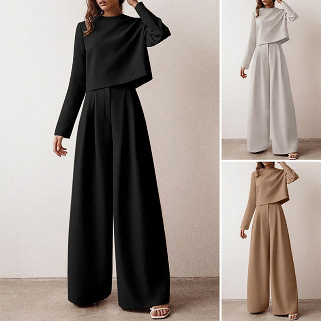 Karina Luxury Crepe Collection Two Piece Palazzo Set Limited Edition For Women