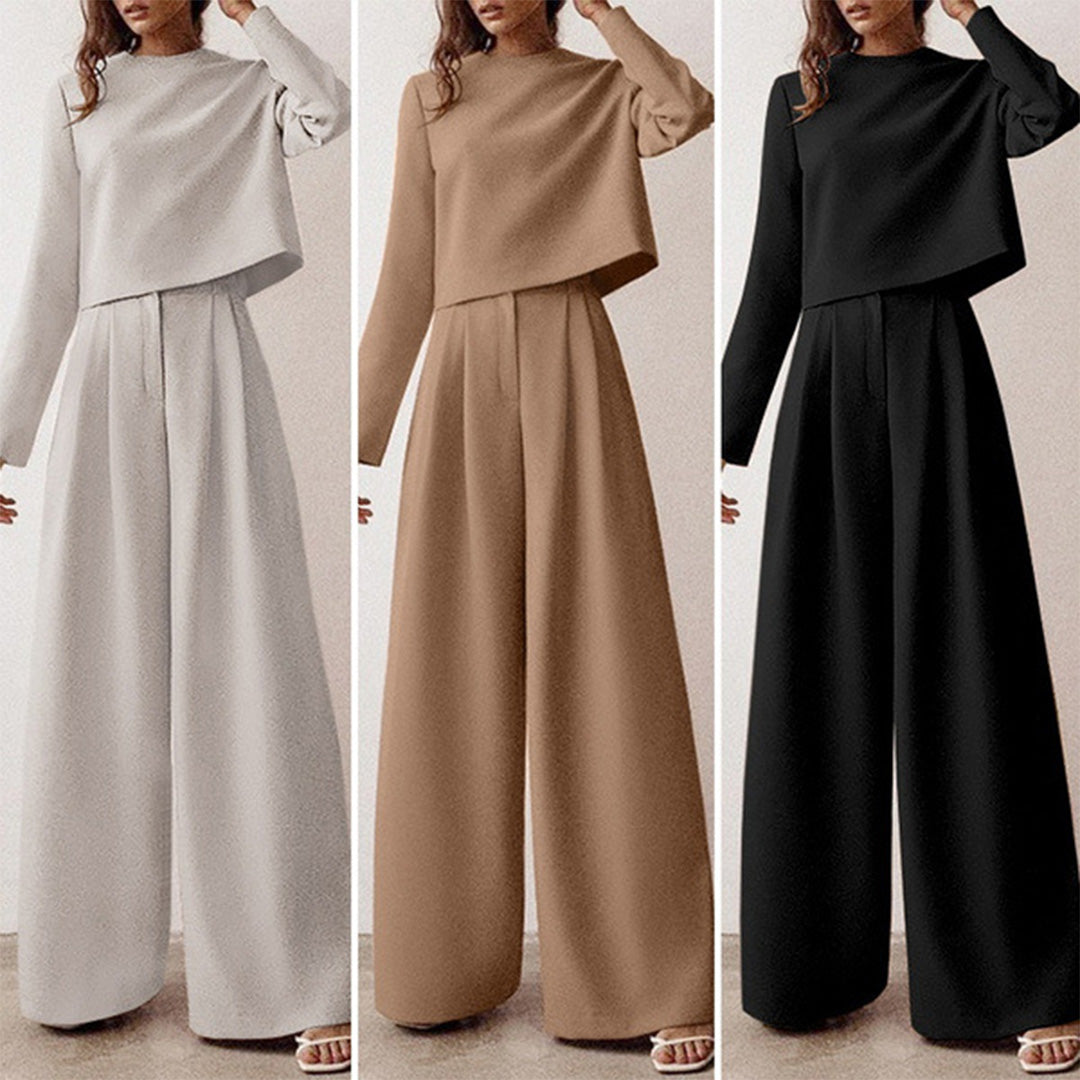 Karina Luxury Crepe Collection Two Piece Palazzo Set Limited Edition For Women