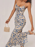 Stylish Floral Bodycon Midi Dress for Women