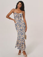 Stylish Floral Bodycon Midi Dress for Women