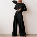 Karina Luxury Crepe Collection Two Piece Palazzo Set Limited Edition For Women