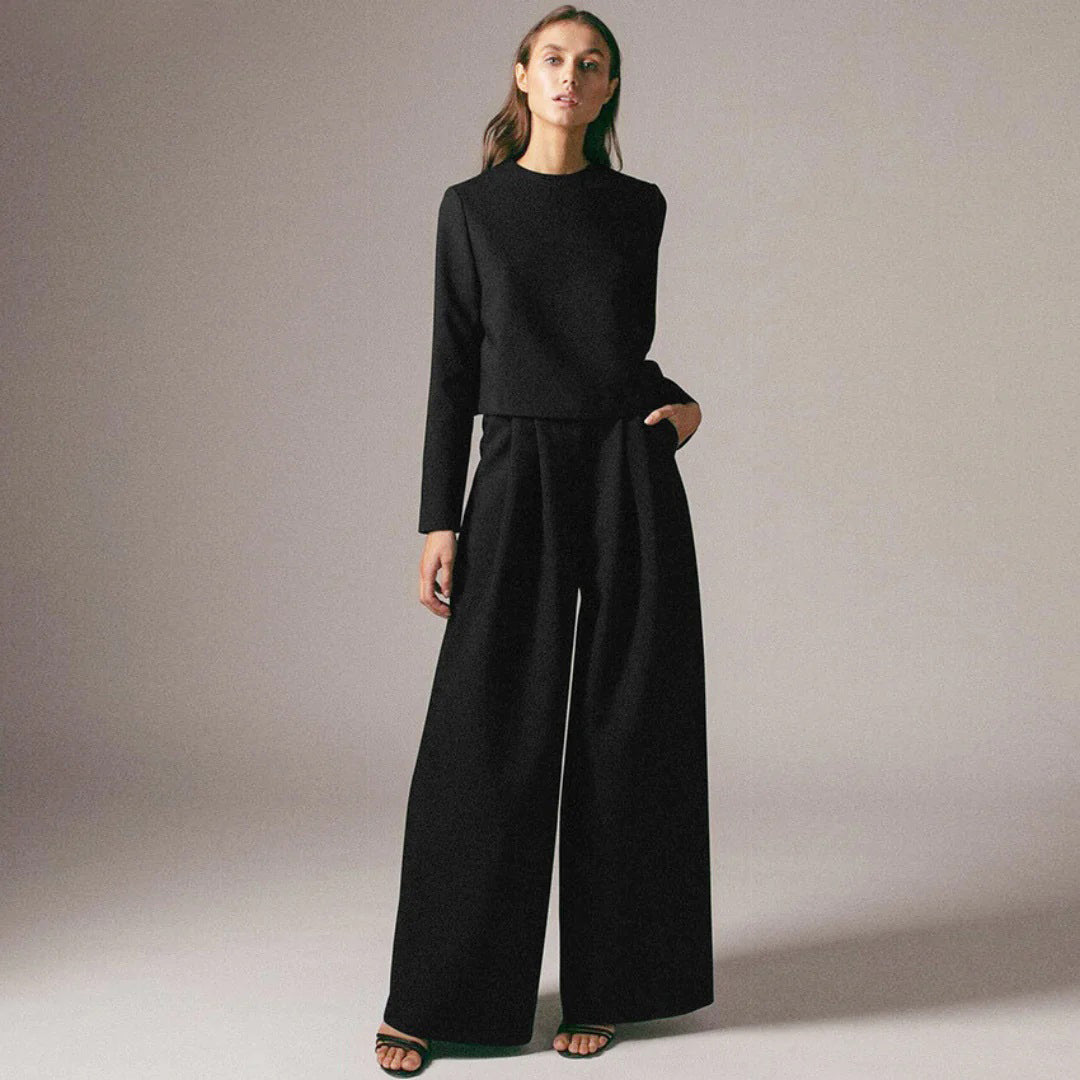 Karina Luxury Crepe Collection Two Piece Palazzo Set Limited Edition For Women