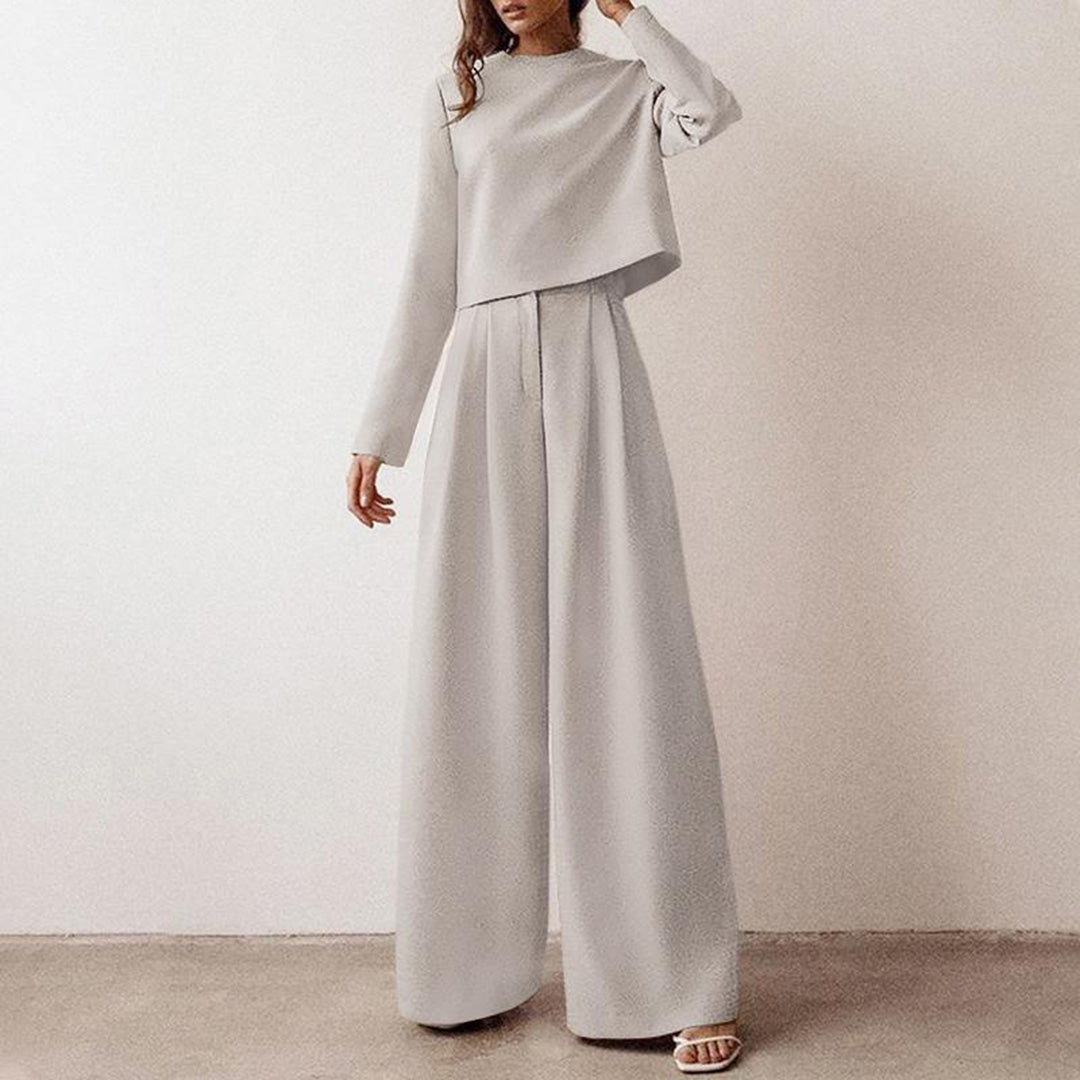 Karina Luxury Crepe Collection Two Piece Palazzo Set Limited Edition For Women