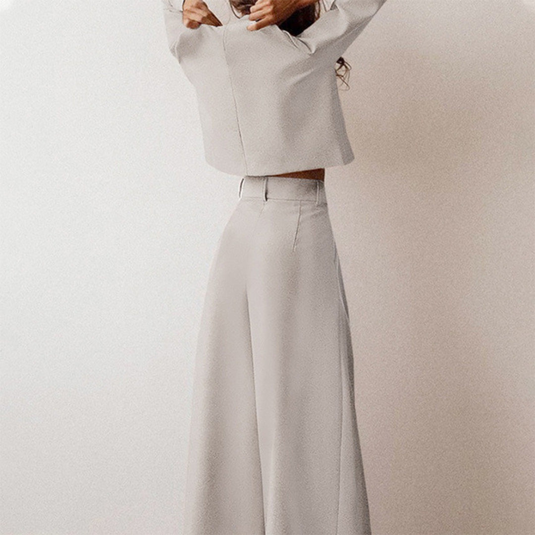 Karina Luxury Crepe Collection Two Piece Palazzo Set Limited Edition For Women