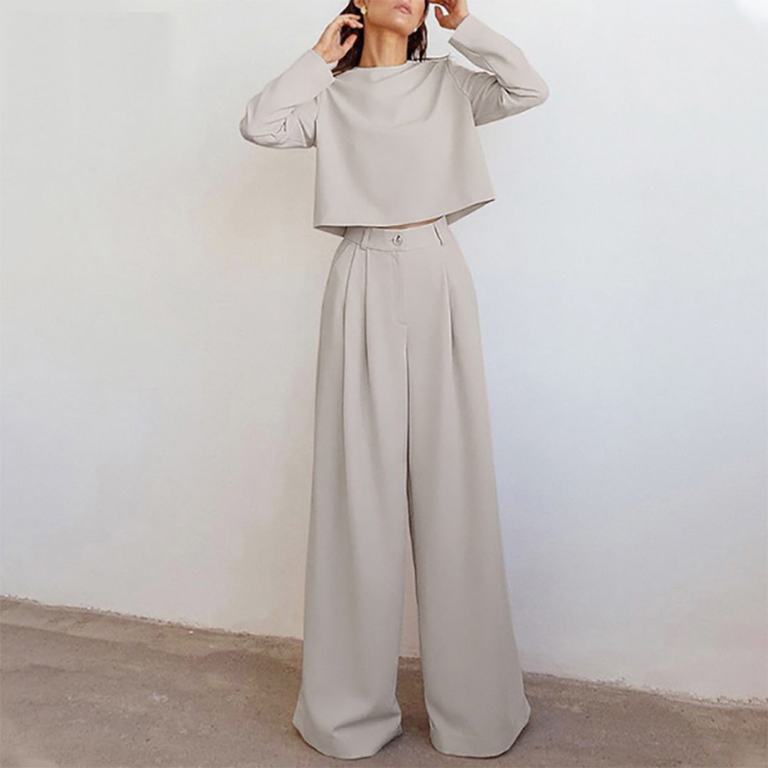 Karina Luxury Crepe Collection Two Piece Palazzo Set Limited Edition For Women