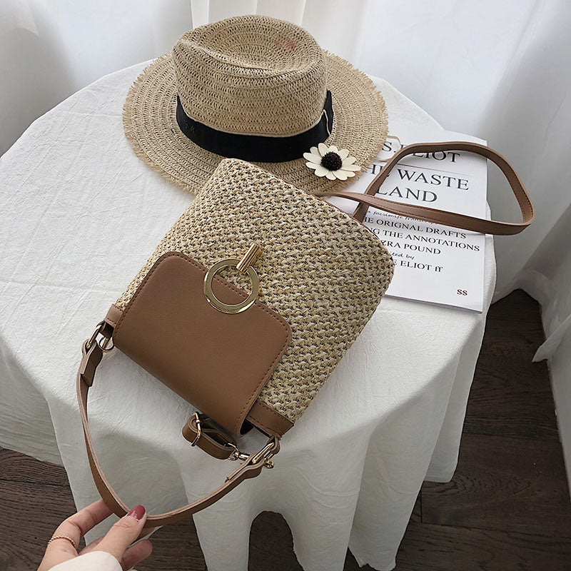 Women's Straw Handbag - Summer Style & Versatile