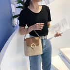 Women's Straw Handbag - Summer Style & Versatile