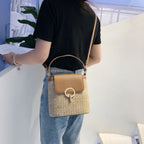 Women's Straw Handbag - Summer Style & Versatile