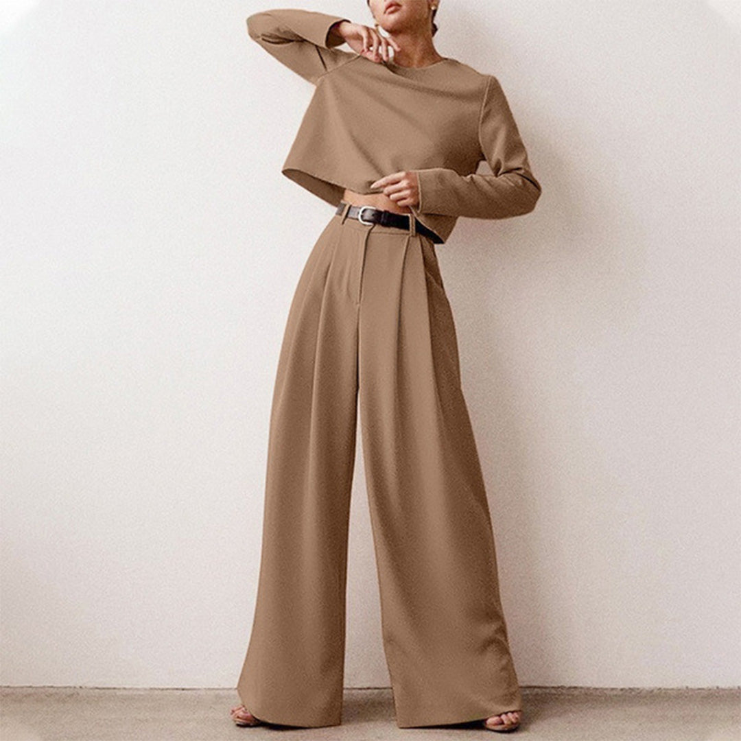 Karina Luxury Crepe Collection Two Piece Palazzo Set Limited Edition For Women