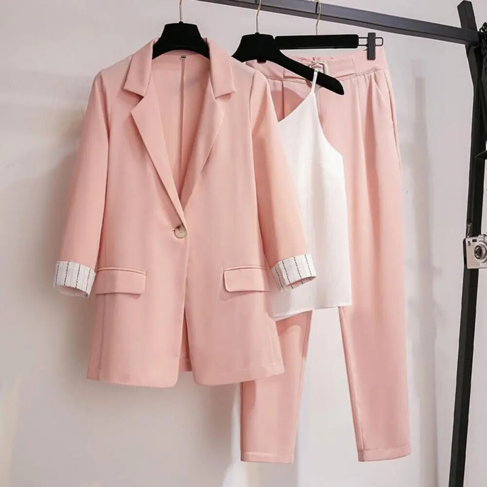 Elite Collection Edition Premium Wool Blend 3 Piece Blazer Suit Set For Modern Wardrobe