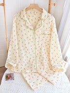 Claire Signature Cotton Summer Pyjama Set For Women Limited Edition Quiet Luxury