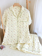 Claire Signature Cotton Summer Pyjama Set For Women Limited Edition Quiet Luxury