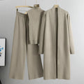 Luxe Knit Three Piece Cardigan and Trousers Set Exclusive