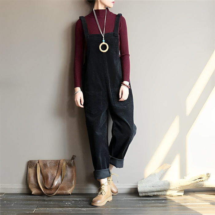 Amelia Retro Corduroy Overall Premium Collection Limited Edition For Women