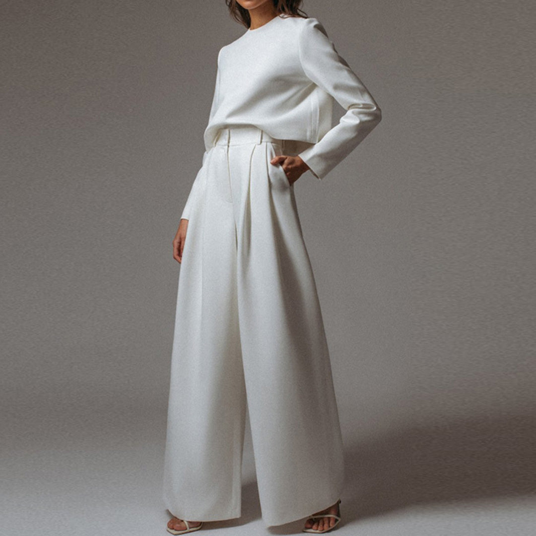 Karina Luxury Crepe Collection Two Piece Palazzo Set Limited Edition For Women
