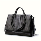 Chic and Casual Black Shoulder Bag for Women