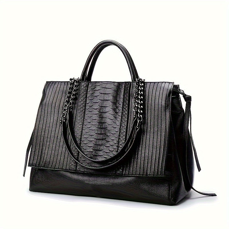 Chic and Casual Black Shoulder Bag for Women