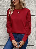 Elegant Blouse with Floral Sleeve Design for Women | Clara