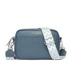 Women's Crossbody Bag - Boxy with Wide Patterned Strap