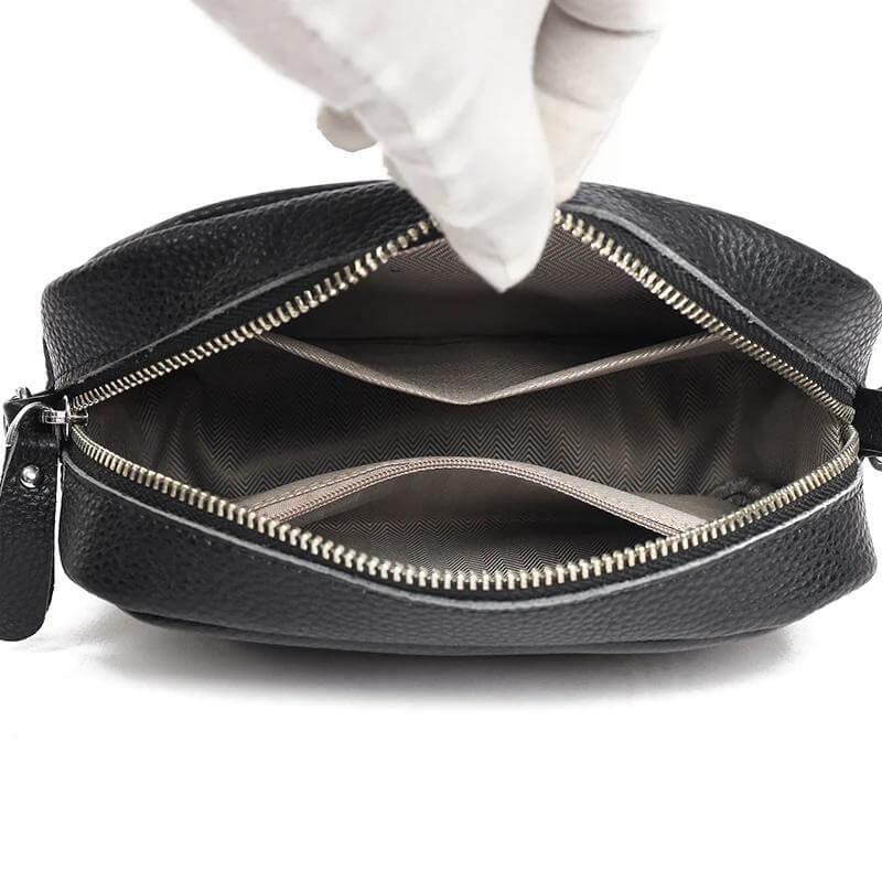 Women's Crossbody Bag - Boxy with Wide Patterned Strap
