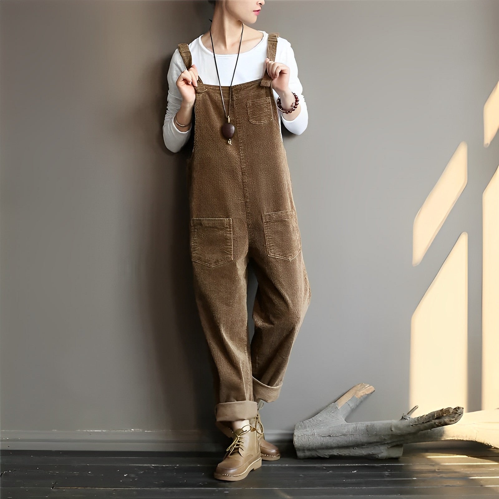 Amelia Retro Corduroy Overall Premium Collection Limited Edition For Women