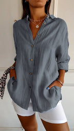 Elegant Pleated Blouse for Women | Maya