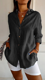 Elegant Pleated Blouse for Women | Maya