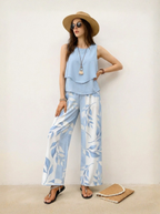 Two Piece Satin Set Luxe Satin Collection Sleeveless Shell Top Limited Edition