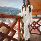 Women's Ski Suit Hooded Belted Waist Premium Collection Limited Edition