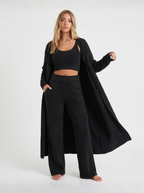 Luxe Fuzzy Knit Loungewear Set Three Piece Limited Edition Collection Exclusive