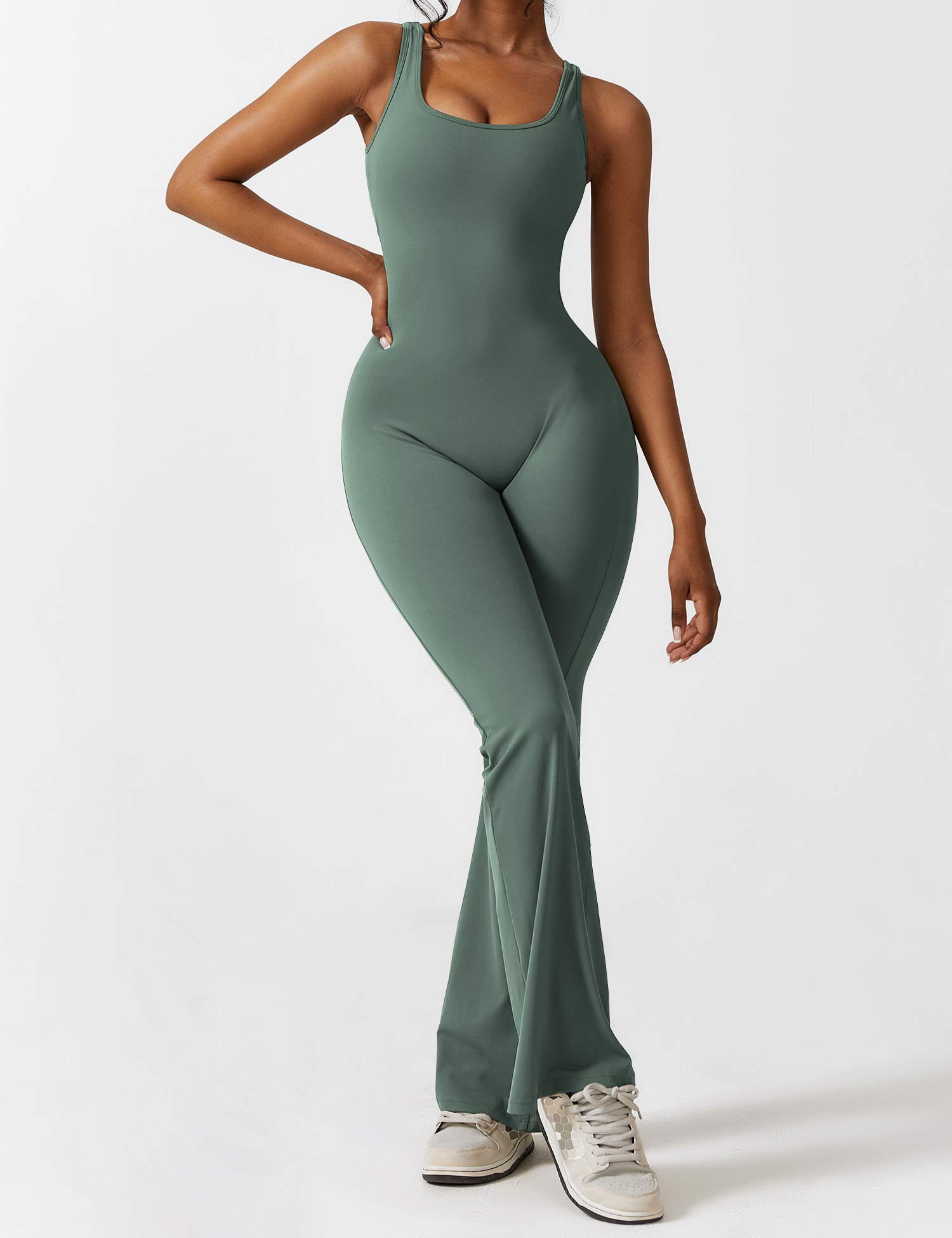 Livia Flared Jumpsuit Crepe Luxe Exclusive