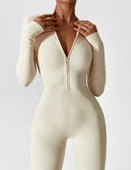 Willow Silk Crepe Long Sleeve Jumpsuit Exclusive Edition Signature Collection