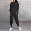 Mila Two Piece Premium Luxe Jersey Set Black Collection Limited Edition